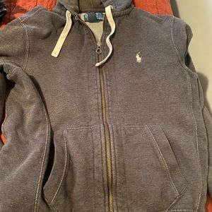 Polo zip up hoodie